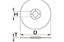 Размеры круга отрезного плоского по нержавеющей стали - 1200/1INOX