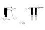 Зуб TFND пильных дисков по алюминию Карнаш 10.8000