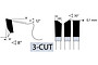 3 CUT - зуб "три кат" универсальный тип зуба, ориентированный на резку стали