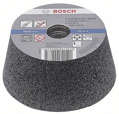 Конусные чашечные шлифкруги Bosch по камню/бетону, со связкой на основе синтетической смолы